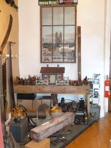 We have a lot of woodworking tools in the Cricklade Museum and this corner is very popular with our visitors